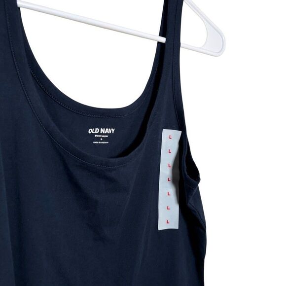 Old Navy Tank Top Women's Large Navy Blue Round Neck Sleeveless First Layer - Picture 4 of 10